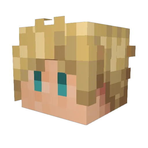 kiyoukanz Minecraft avatar head, 3D render