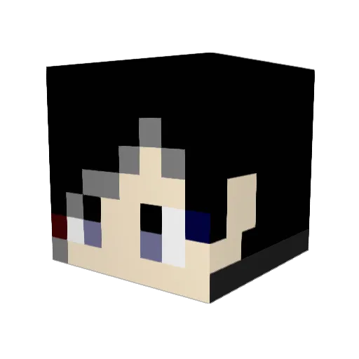 kizi0208 Minecraft avatar head, 3D render