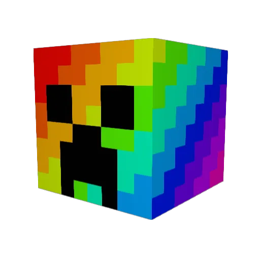 kizime Minecraft avatar head, 3D render