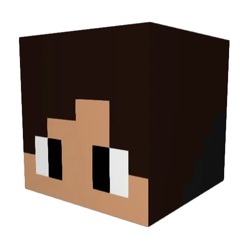 kizolol Minecraft avatar head, 3D render