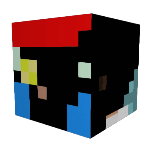 kizukabu Minecraft avatar head, 3D render