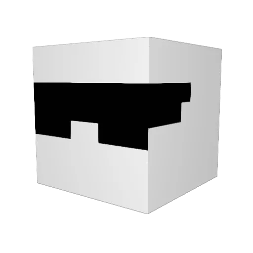 kizuku__ Minecraft avatar head, 3D render