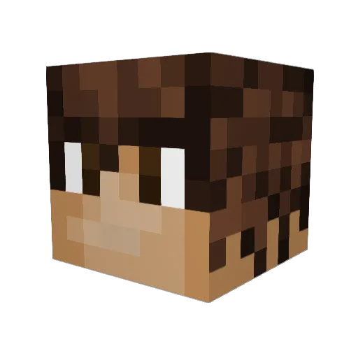 kizuna49 Minecraft avatar head, 3D render