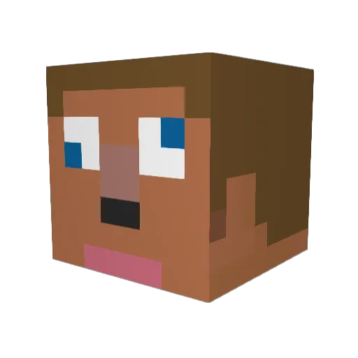kizz383 Minecraft avatar head, 3D render