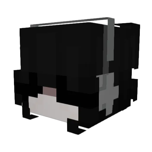 kizzez Minecraft avatar head, 3D render