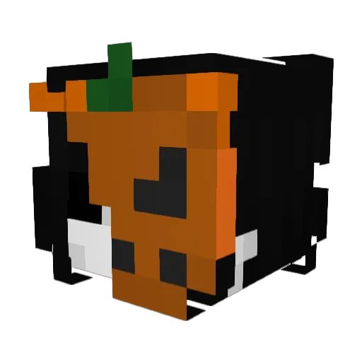kj_x Minecraft avatar head, 3D render