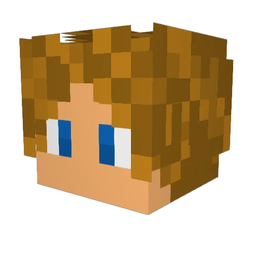 kjames827 Minecraft avatar head, 3D render