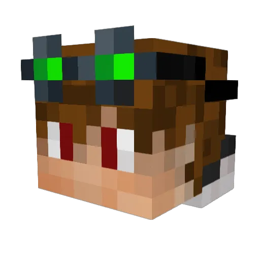 kjartanmarsten Minecraft avatar head, 3D render