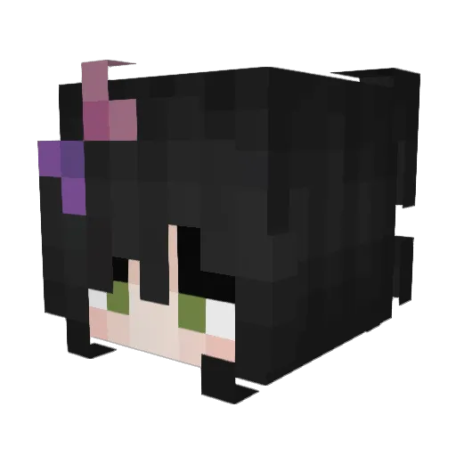 kjcopycat Minecraft avatar head, 3D render