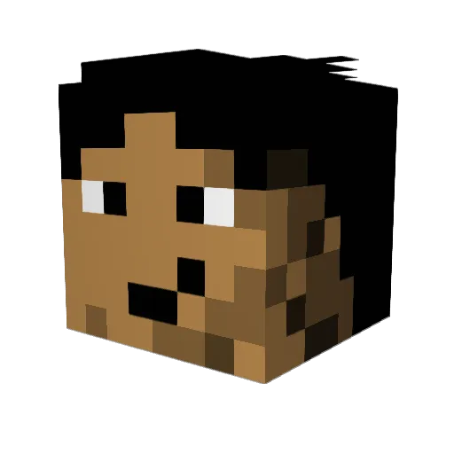 kjdimond Minecraft avatar head, 3D render