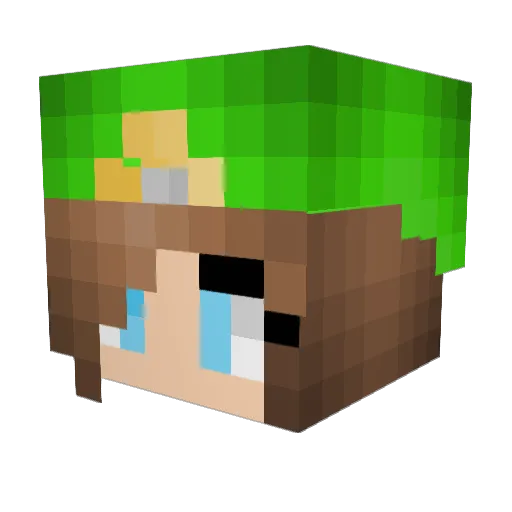 kjeberg Minecraft avatar head, 3D render
