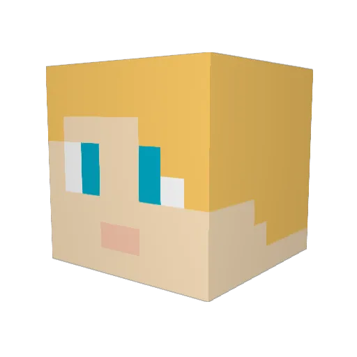 kjg007 Minecraft avatar head, 3D render
