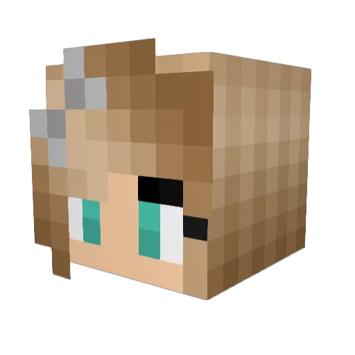 kjgross Minecraft avatar head, 3D render