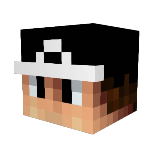 kjhall6444 Minecraft avatar head, 3D render