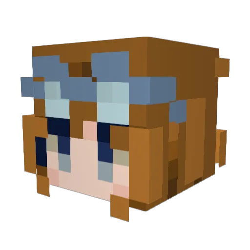 kjm126316 Minecraft avatar head, 3D render