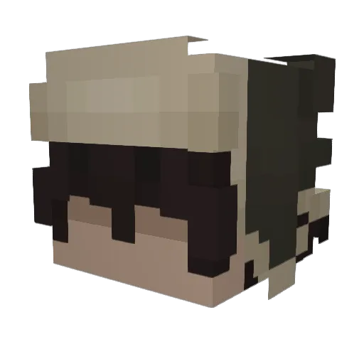 kjri Minecraft avatar head, 3D render