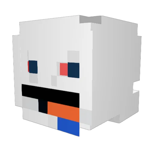 kjs99 Minecraft avatar head, 3D render
