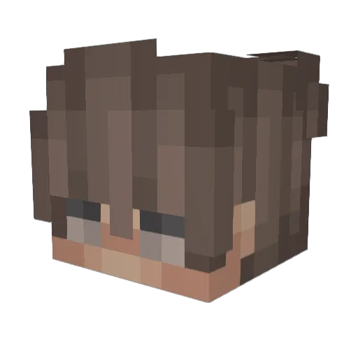 kk25486 Minecraft avatar head, 3D render