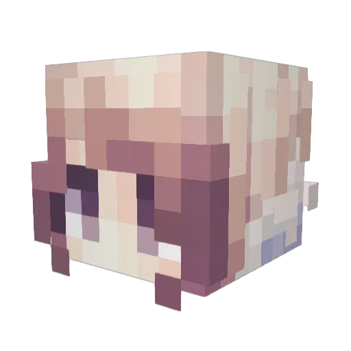 kk79 Minecraft avatar head, 3D render