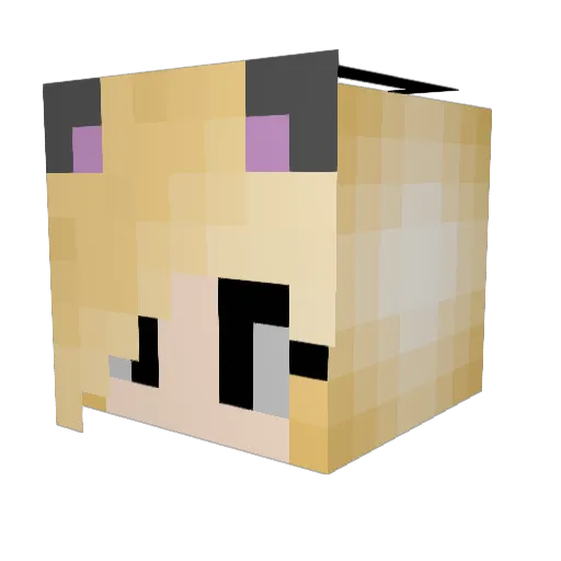 kk8887 Minecraft avatar head, 3D render
