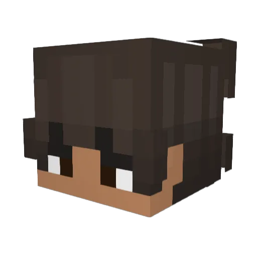 kkVictor Minecraft avatar head, 3D render