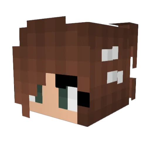 kk_cats Minecraft avatar head, 3D render