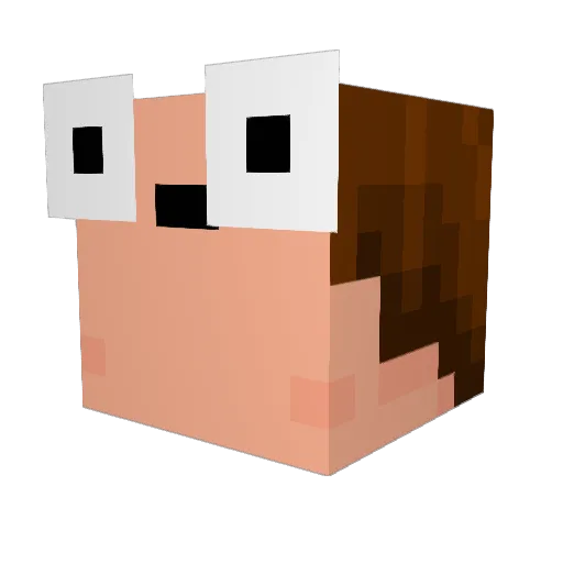 kk_kieraYT Minecraft avatar head, 3D render