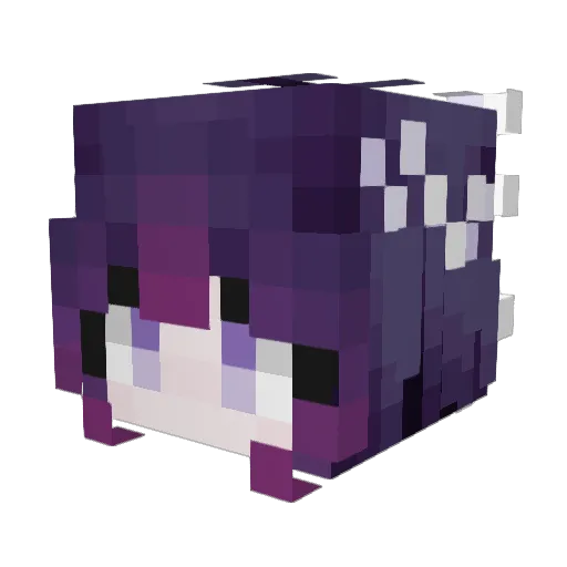 kka_chi3 Minecraft avatar head, 3D render
