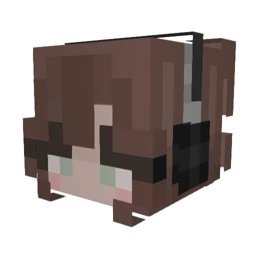 kkaelin Minecraft avatar head, 3D render