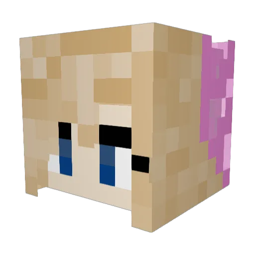 kkait9 Minecraft avatar head, 3D render