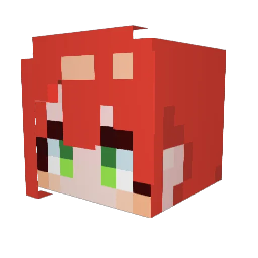 kkakka1124 Minecraft avatar head, 3D render