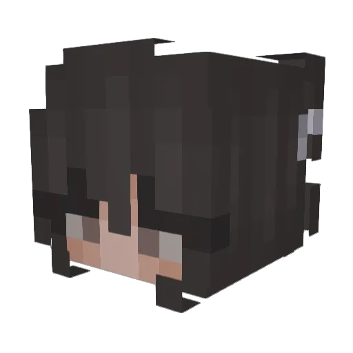 kkamangber Minecraft avatar head, 3D render