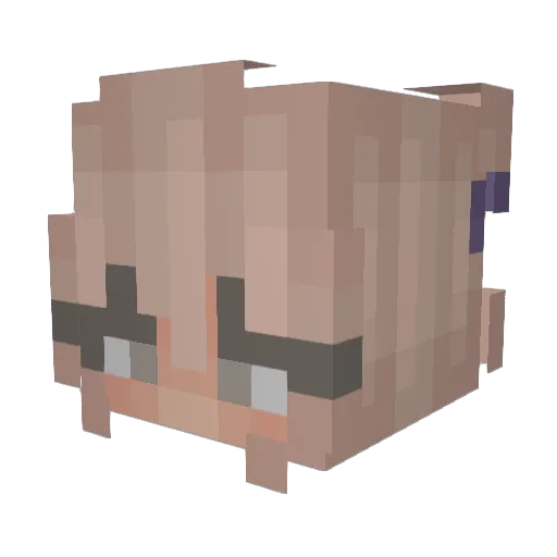 kkarra Minecraft avatar head, 3D render