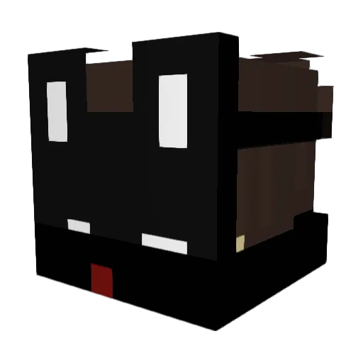kkbast Minecraft avatar head, 3D render