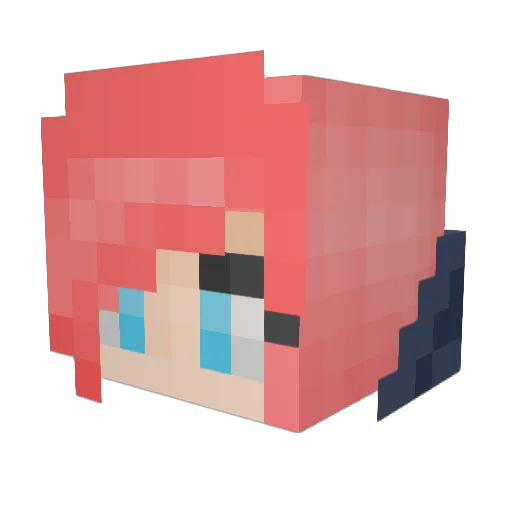kkcandy01 Minecraft avatar head, 3D render