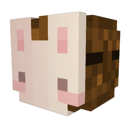 kkeroo Minecraft avatar head, 3D render