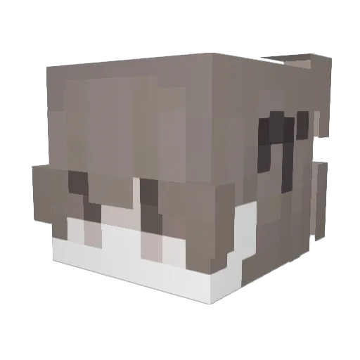 kkeshii Minecraft avatar head, 3D render
