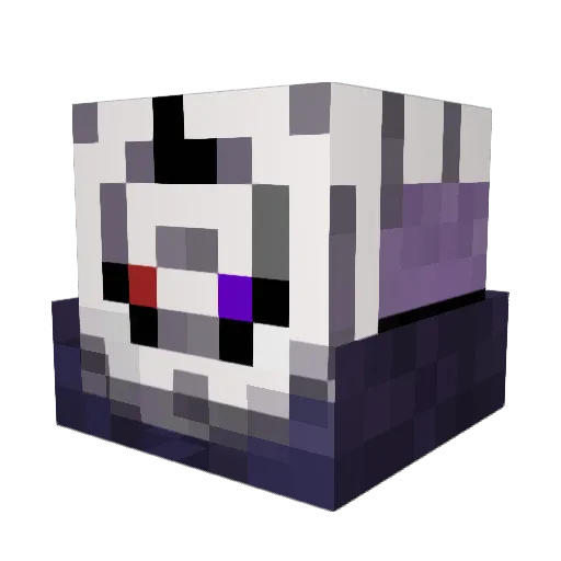 kkguate Minecraft avatar head, 3D render