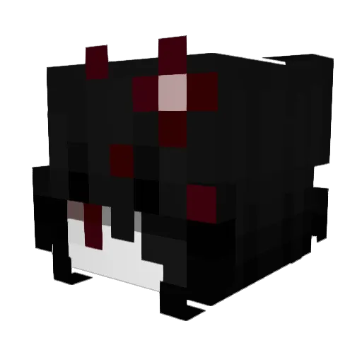 kkhaotic Minecraft avatar head, 3D render