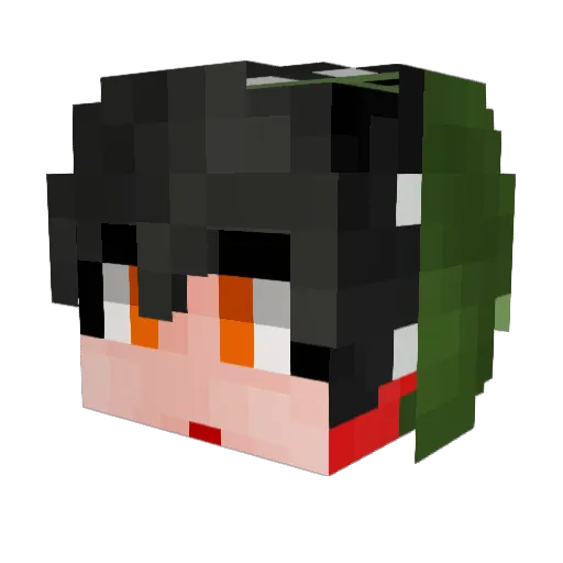 kkhblue Minecraft avatar head, 3D render