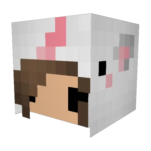 kkidrauhl Minecraft avatar head, 3D render