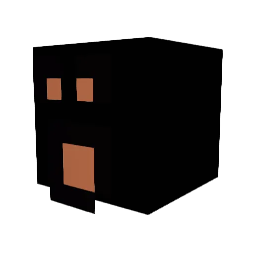 kkikz Minecraft avatar head, 3D render