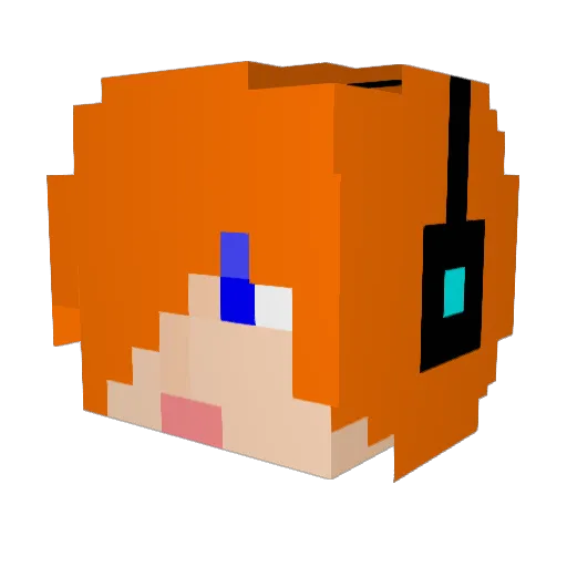 kking900 Minecraft avatar head, 3D render