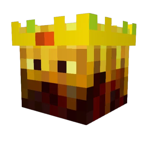 kkingbob Minecraft avatar head, 3D render