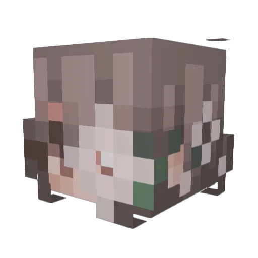 kkipperr0 Minecraft avatar head, 3D render
