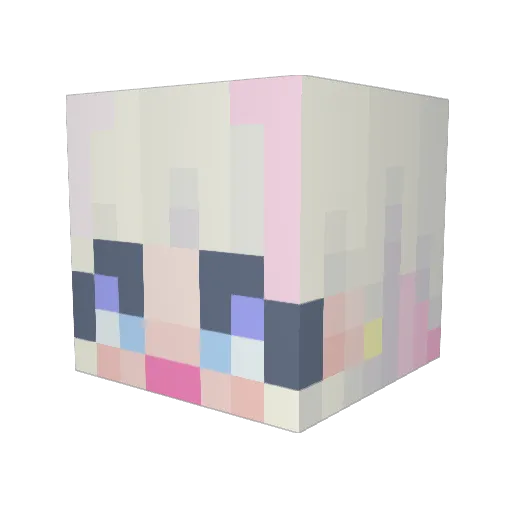 kkiskix Minecraft avatar head, 3D render