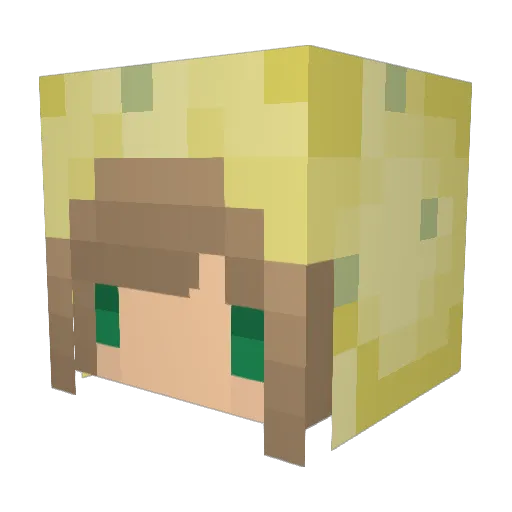 kkk0415 Minecraft avatar head, 3D render