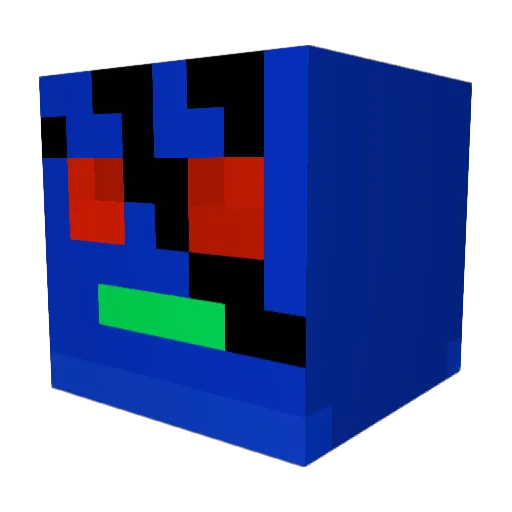 kkk2023 Minecraft avatar head, 3D render
