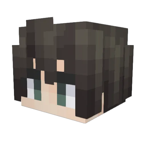 kkk444 Minecraft avatar head, 3D render
