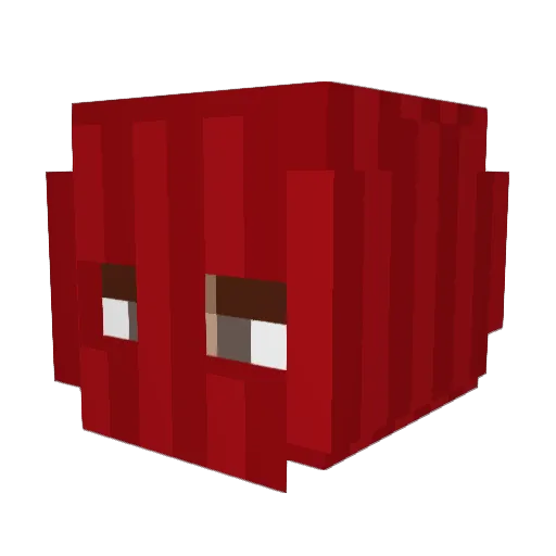 kkkasta Minecraft avatar head, 3D render